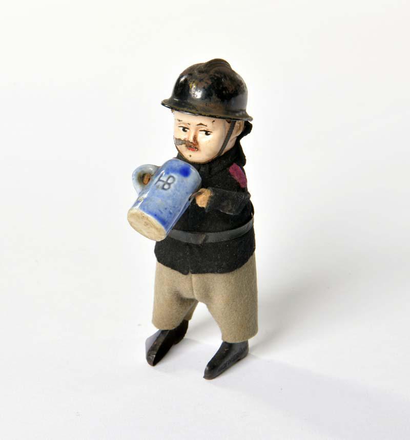 Schuco, Feuerwehrmann: Schuco, Fireman, Germany, mixed constr., cw ok, paint d., C 2-3