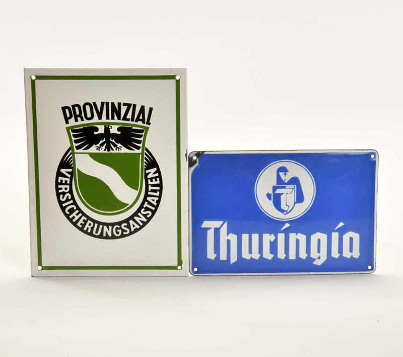 2 Emailleschilder "Provinzial Versicherungsanstalten" + (1 of 1)