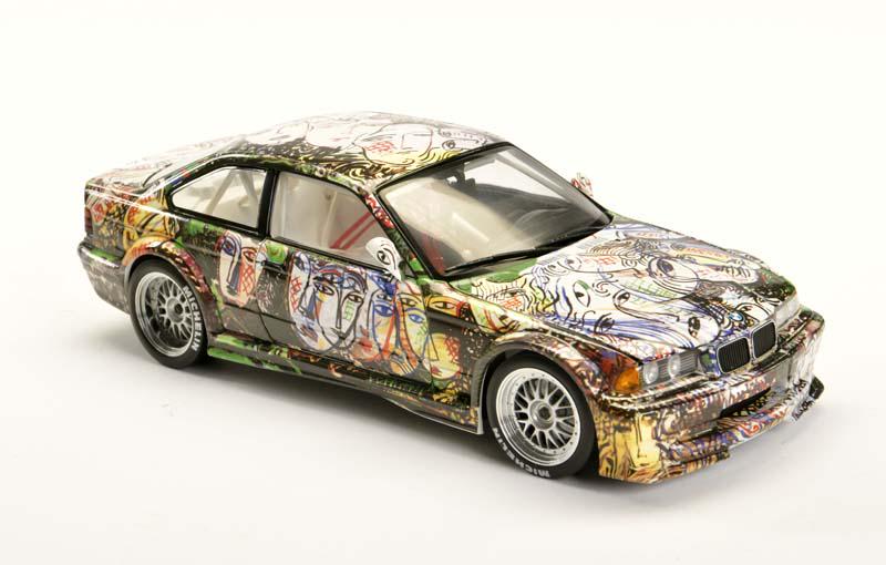 NT Models, BMW 3 Sandro Chia Art Car: NT Models, BMW 3 Sandro Chia Art Car, 1:18, box C 1-, C 1