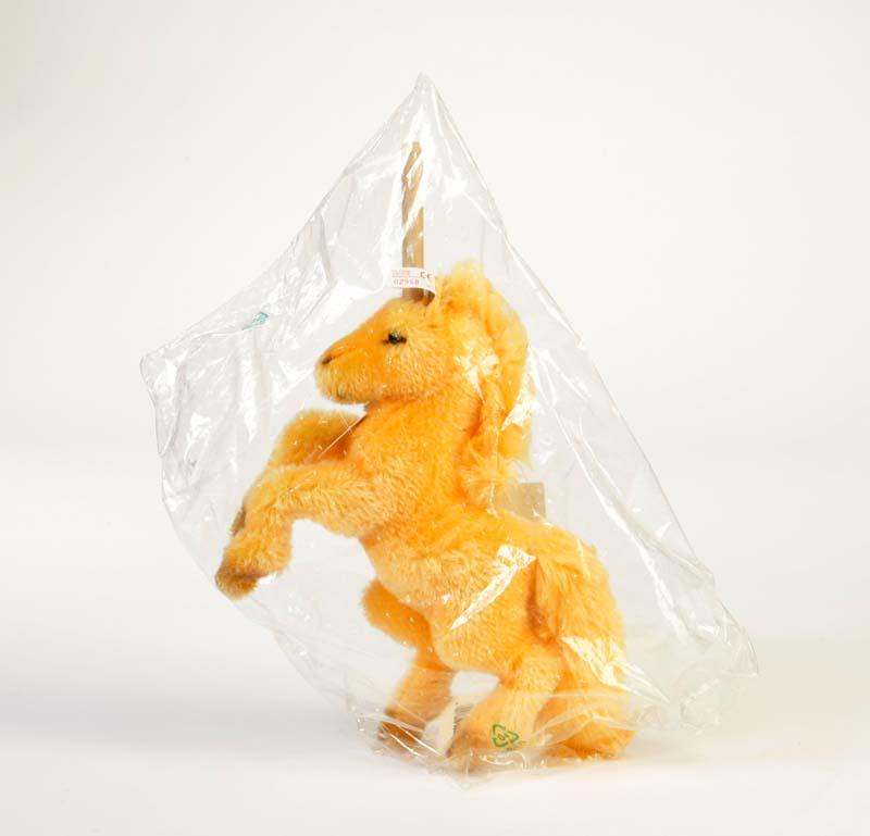 Steiff, Einhorn: Steiff, Unicorn, Heraldic Animal of Gingen, original package, C 1