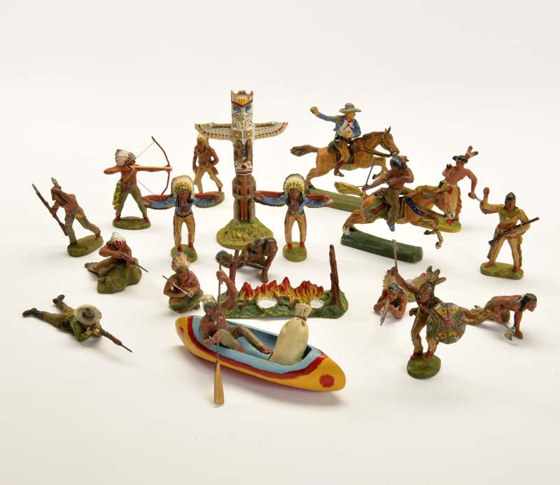 Elastolin u.a., Konvolut Wild West Figuren (1 of 1)