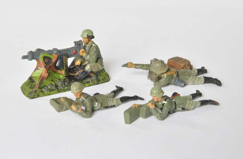 Elastolin, 4 Soldaten (1 of 1)