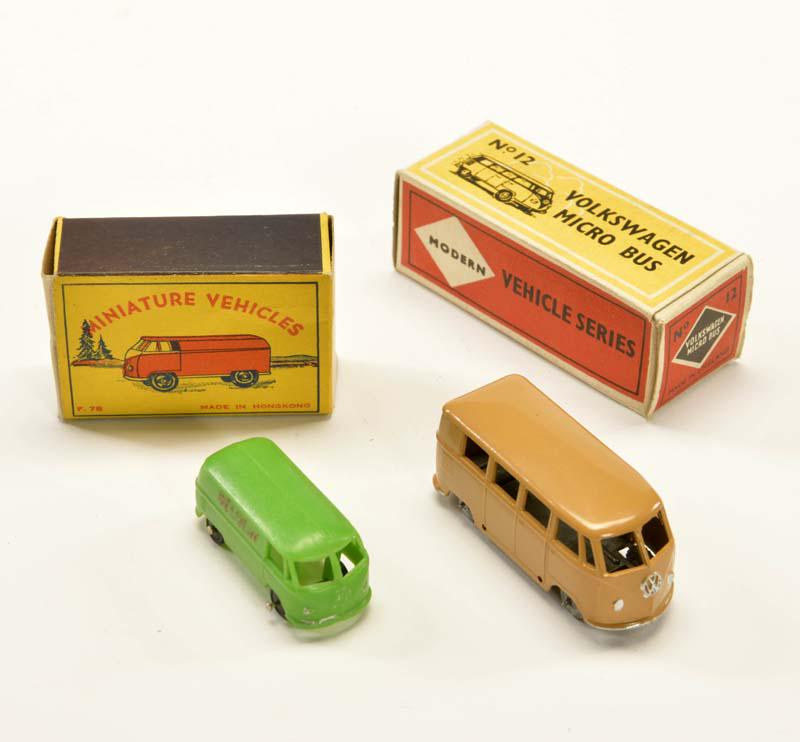 Micro Bus + Miniature Vehicles, 2x VW Bus (1 of 1)