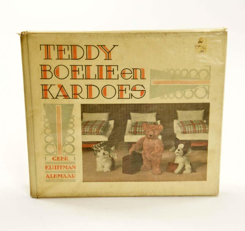 Buch "Teddy Boelieen Kardoes" (Steiff Tier), 50er Jahre: Book "Teddy Boelieen Kardoes" (Steiff Animal), from the 50s, C 2+
