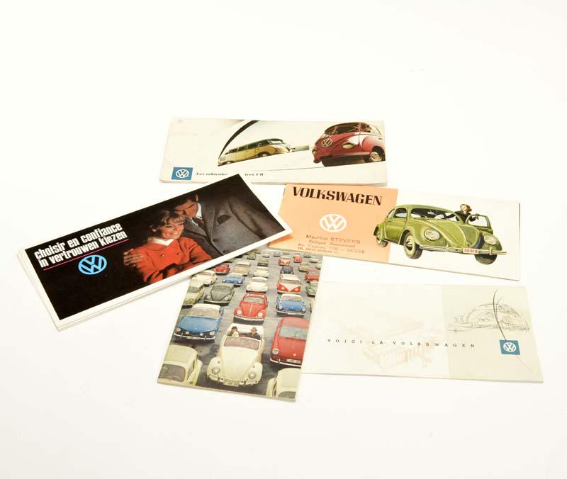 VW, 4 Kaefer Prospekte Holland/Belgien: VW, 4 Kaefer Brochures Netherlands/Belgium, C 1-/2+