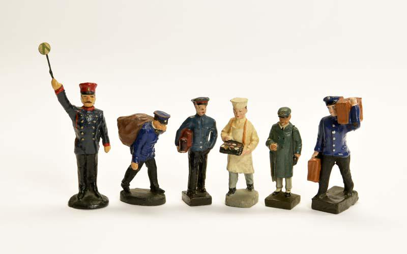 Elastolin u.a., 6 Eisenbahnfiguren (1 of 1)