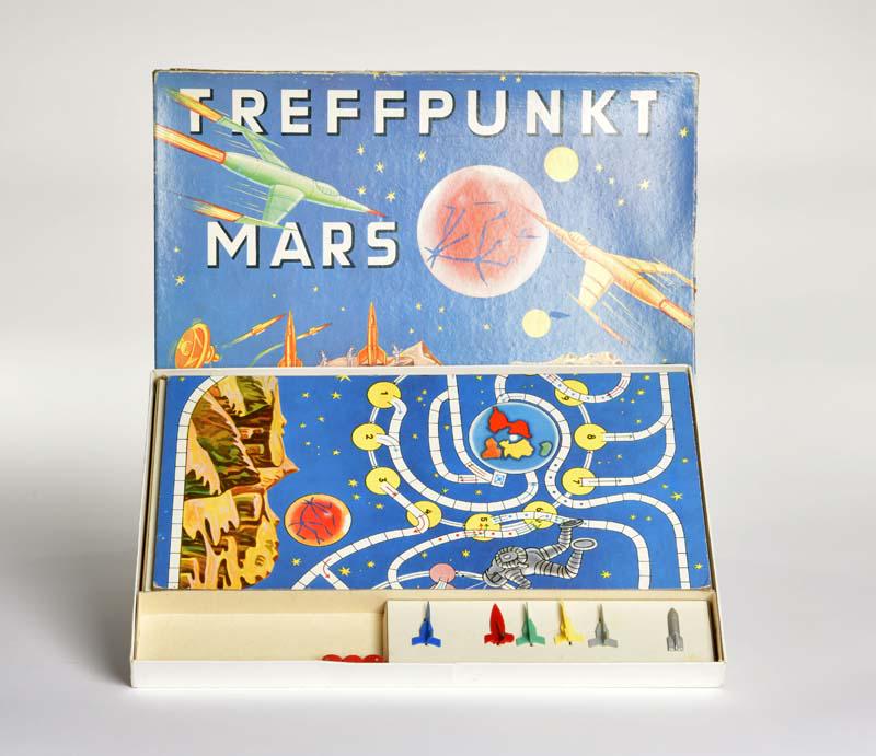 Nuerburg Spiele "Treffpunkt Mars": Nuerburg Games "Treffpunkt Mars", complete, around 1950, C 1-2