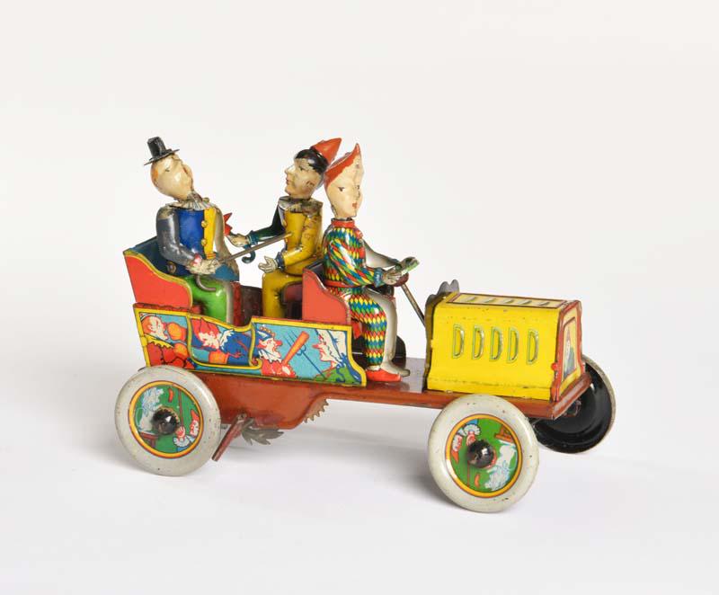Hans Eberl, Clown Wagen: Hans Eberl, Clown Car, Germany pw, tin, cw ok, very nice original condition