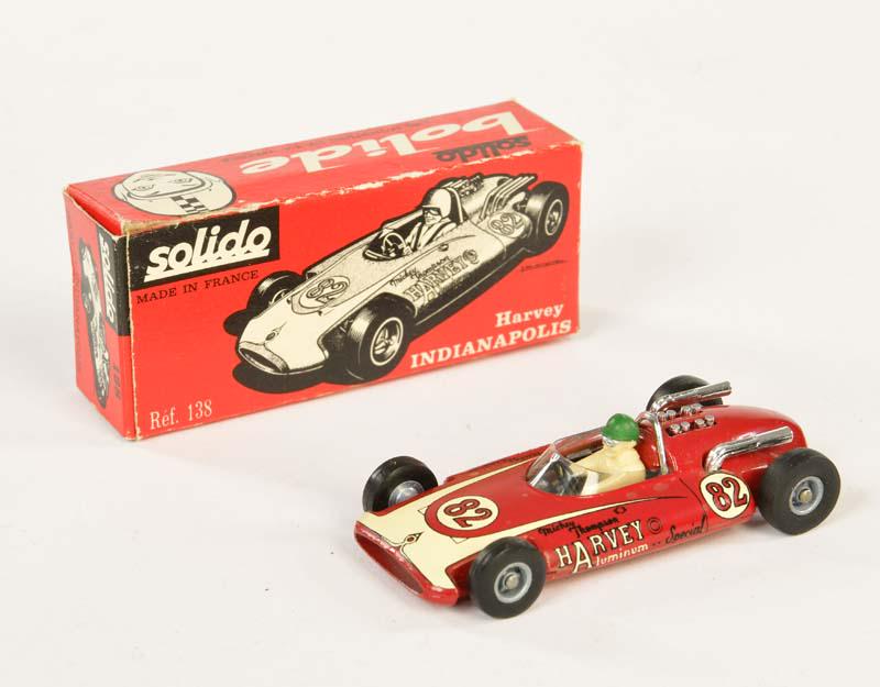 Solido, Harvey Indianapolis Rennwagen: Solido, Harvey Indianapolis Racing Car, France, 1:43, diecast, box C 1, C 1