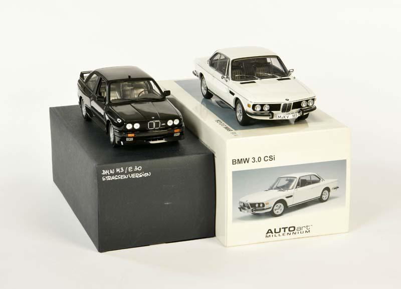 Autoart + Minichamps, BMW 3.0 CSi + BMW M3 (1 of 1)