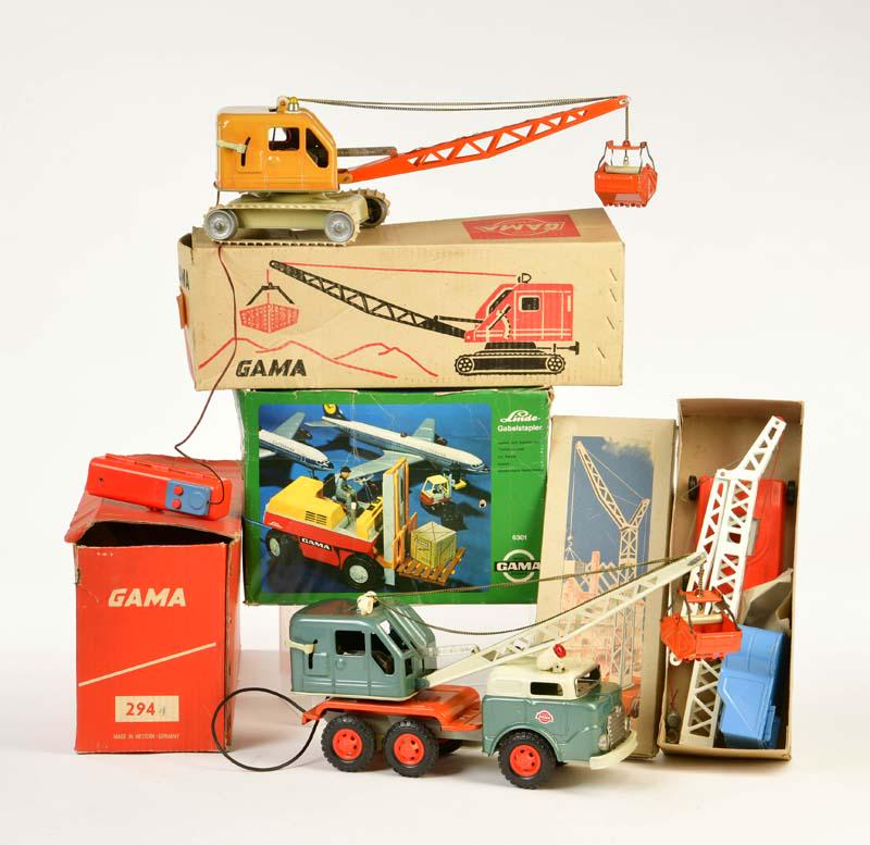 Gama + NBN, Konvolut Kraene, Kranwagen + Gabelstapler (1 of 1)