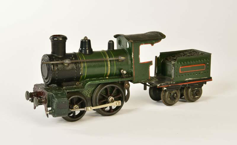 Bing ?, Uhrwerk Lok: Bing ?, Clockwork Loco, Germany pw, gauge 0, paint d., C 3