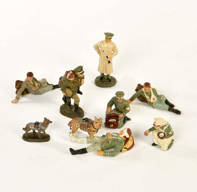 Elastolin, Sanitaetsfiguren + Verwundete (1 of 1)