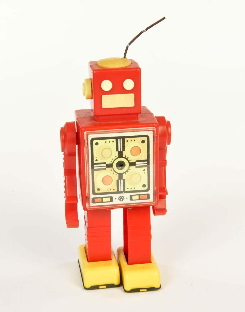 Roboter: Robot, UssR, plastic, cw ok, 1 ear missing, otherwise good condition