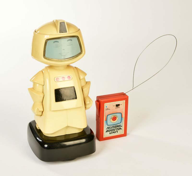 Telesonic Booster, Unit Robot: Telesonic Booster, Unit Robot, plastic, function not checked, battery case cover missing