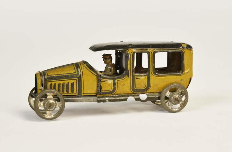 A Tipp Co Tinplate Penny Toy Style Open Limousine, litho-printed body