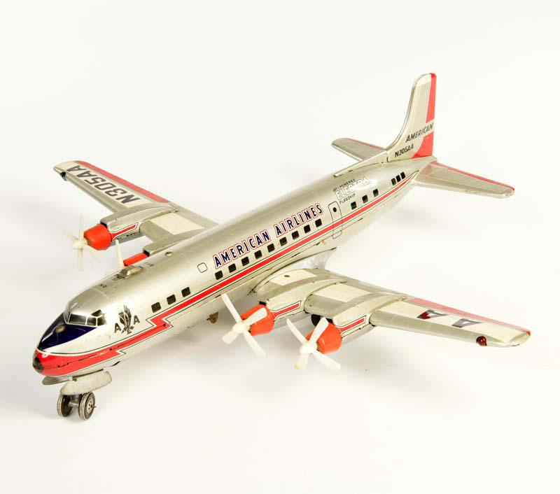 Linemar, Flugzeug American Airlines: Linemar, Plane American Airlines , Japan, tin, function not checked, paint d., C 2-3