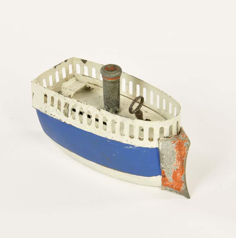 Schiffsrumpf als Spardose: Ship's Hull as Money Bank, Germany pw, tin, min. paint d.