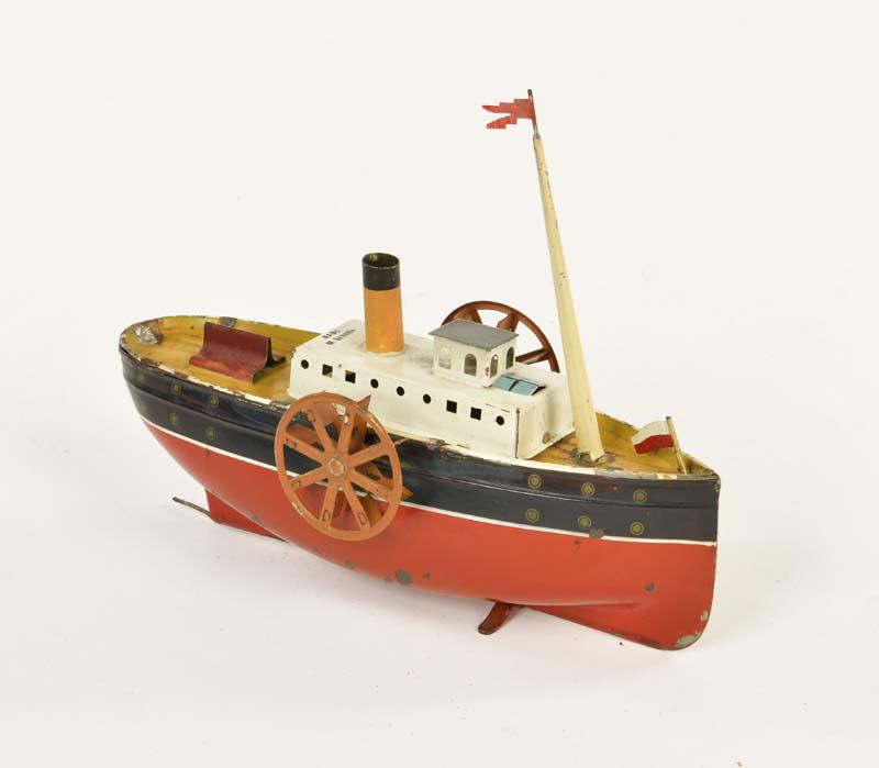Bing, Raddampfer: Bing, Paddle Steamer, Germany pw, tin, cw defective, min. paint d., nice original condition
