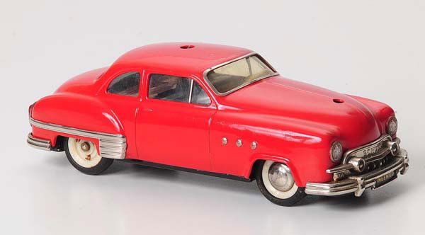 Schuco: Schuco, Ingenico, US-Zone Germany, tin, drive not checked, 2 wheels flat, condition 2-, Beschreibung: Schuco, Ingenico, US-Zone Germany, 22 cm, Blech, Antrieb nicht geprüft, 2 Reifen platt, Z 2-, (24