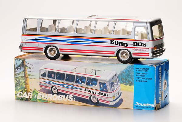 Joustra: Joustra. Euro-Bus. France. 39cm. friction ok. original box condition 1-. condition 1- Deutsche Beschreibung: Joustra. Euro-Bus. France. 39cm. Friktion ok. Okt Z 1-. Z 1-