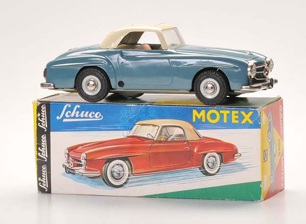 Schuco: Schuco. Motex 1088. W.-Germany. 22cm. original box condition 1. condition 1 Deutsche Beschreibung: Schuco. Motex 1088. W.-Germany. 22cm. mit Reibradantrieb. Okt Z 1. Z 1