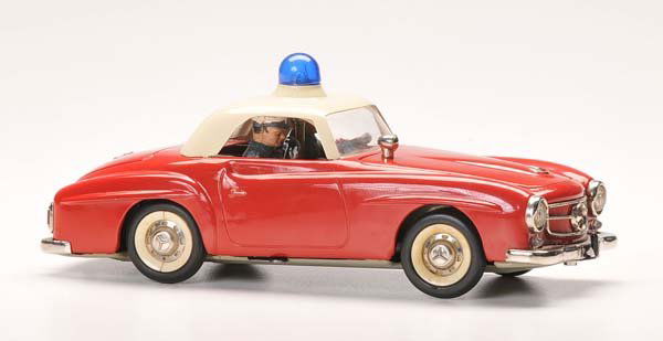 Schuco: Schuco. Elektro Razzia. W.-Germany. functions ok. condition 1-. Deutsche Beschreibung: Schuco. Elektro Razzia. W.-Germany. 21 cm. Funktionen ok. Z 1-.