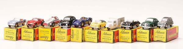 Schuco: Schuco. Convolute: 10 Piccolos. Germany. original box condition 1. condition 1 Deutsche Beschreibung: Schuco. Konvolut: 10 Piccolos. Germany. Okt Z 1. Z 1