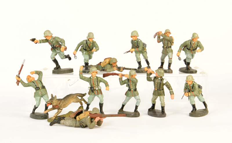 Elastolin, Lineol, Soldaten im Kampf (1 of 1)