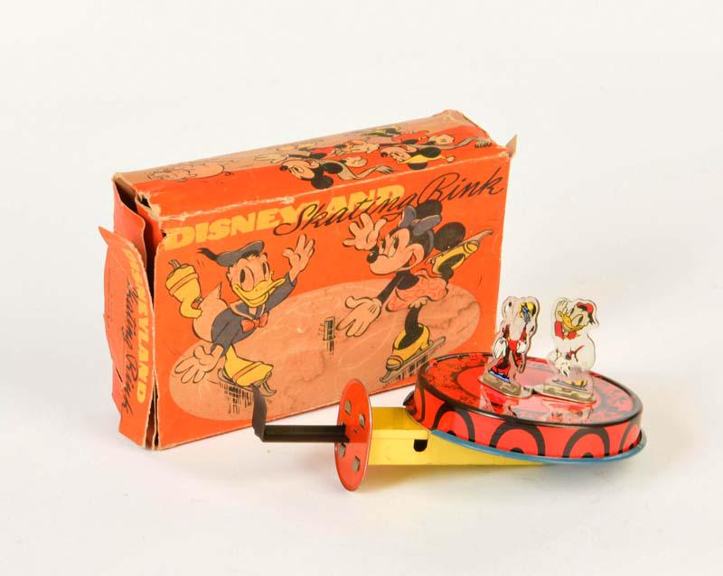 Mettoy, Disneyland Skating Donald Duck & Minnie Maus (1 of 2)