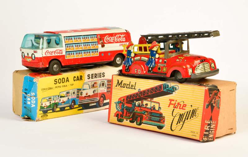 Taiyo, Soda Coca Cola Car + Fire Engine (1 of 1)