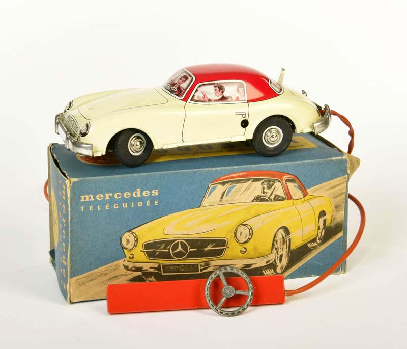 Joustra, Mercedes Benz 190 SL: Joustra, Mercedes Benz 190 SL, France, tin, cw ok, min. paint d., box C 2+ (1 flap loose), C 2+