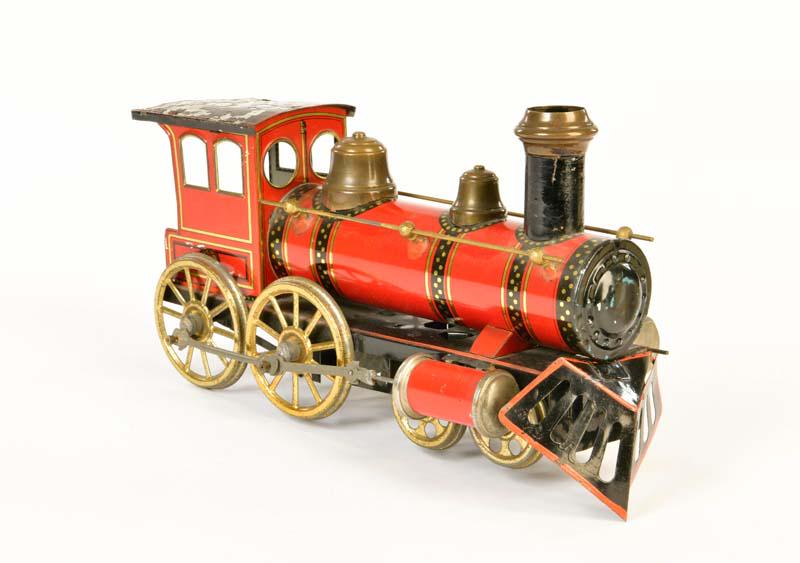 Günthermann, Bodenläufer Lok: Günthermann, Loco, Germany pw, tin, cw ok, paint d. due to age, american type