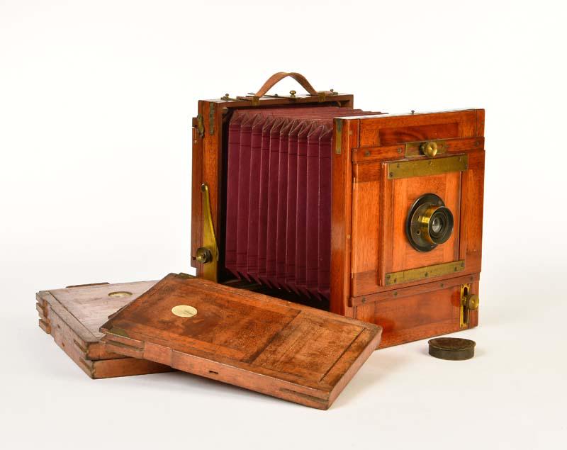 Plattenkamera 13x18 mit 3 Magazinen + Objektiv Carl (1 of 1)