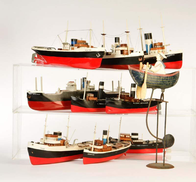 Konvolut Schiffe + Matrose im Boot (1 of 1)