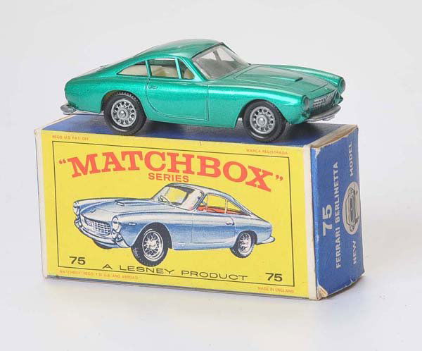 Matchbox: English Description: Matchbox, Ferrari Berlinetta, England, 1:64, diecast, original box condition 1-, condition 1 Deutsche Beschreibung: Matchbox, Ferrari Berlinetta, England, 1:64, Druckguss, Okt Z