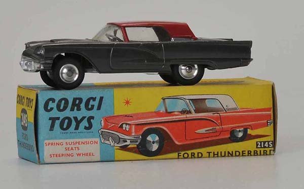 Corgi Toys: English Description: Corgi Toys, Ford Thunderbird (2145), England, 1:43, diecast, original box condition 1, condition 1 Deutsche Beschreibung: Corgi Toys, Ford Thunderbird (2145), England, 1:43, Druck