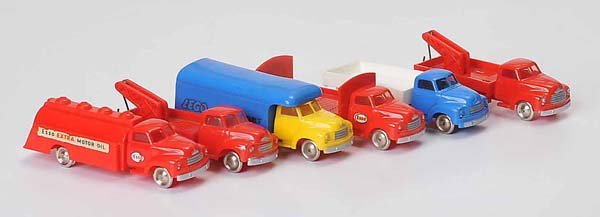 Lego: English Description: Lego, 6 Bedford Vehicles, Denmark, plastic, good condition Deutsche Beschreibung: Lego, 6 Bedford Fahrzeuge, Dänemark, Kunststoff, guter Zustand, (2627)
