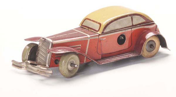 Gescha: English Description: Gescha/ Schuco, Patent Car, Germany prewar, tin, windup ok, condition 2, Deutsche Beschreibung: Gescha/ Schuco, Patent-Auto, Germany VK, 10 cm, Blech, Uhrwerk ok, Z 2, (3009)