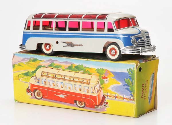 Paya: English Description: Paya, Bus, Spain, 29cm, mixed construction, without drive, original box condition 2, one clip is missing, 1x window-cellophan missing, is enclosed, condition 1-2 Deutsche Beschrei