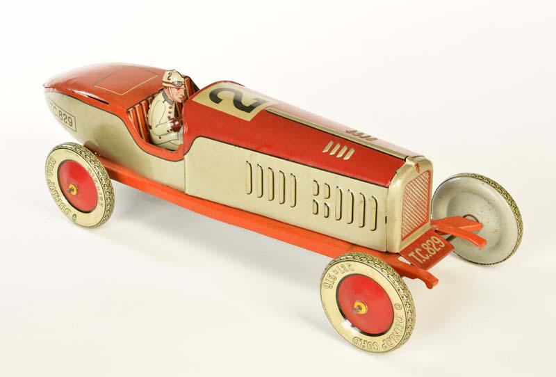 Tippco, Rennwagen T.C. 829: Tippco, Racing Car T.C. 829, Germany pw, tin, cw ok, perfect original condition, C 1
