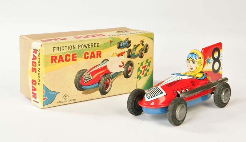 Yonezawa, Mars Rennwagen No 8: Yonezawa, Mars Racing Car No 8, Japan, tin, friction ok, box (small crack on picture), C 1