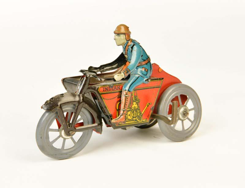 Indian Penny Toy Motorrad mit Beiwagen (1 of 3)