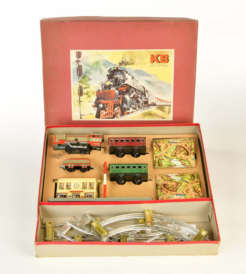 Bub, Zugpackung mit D-Lok + 2 Wagen, Bahnhof + Tunnel (1 of 1)