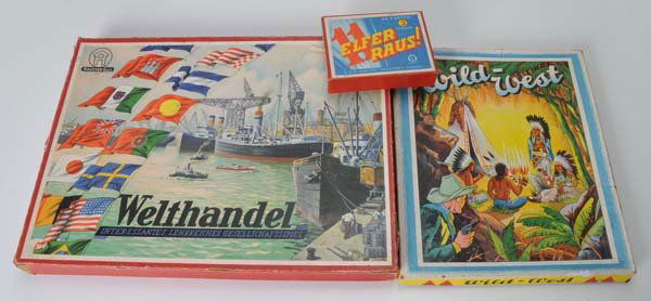 Hausser: 2x Hausser, 3 Games, W.-Germany, good condition Deutsche Beschreibung: 2x Hausser, 3 Spiele, W.-Germany, guter Zustand, (1056)