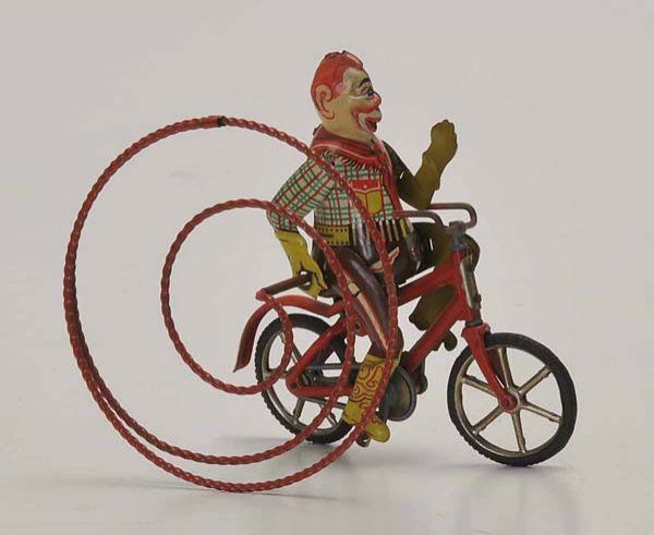 Gescha: Gescha, Cowboy Parody, US Zone Germany, tin, windup ok, condition 1, Deutsche Beschreibung: Gescha, Cowboy Parodie, US Zone Germany, 13 cm, Blech, Uhrwerk ok, Z 1, (2167)