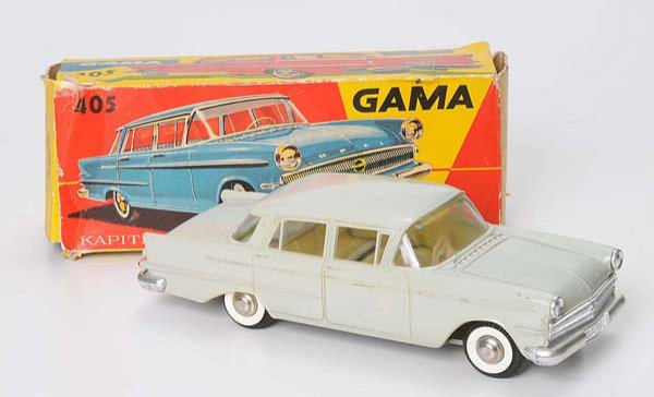 Gama: Gama, Opel Kapitan, W.-Germany, 22cm, friction ok, original box condition 1-2, condition 1- Deutsche Beschreibung: Gama, Opel Kapitan, W.-Germany, 22cm, Friktion ok, Okt Z 1-2, Z 1-, (311)