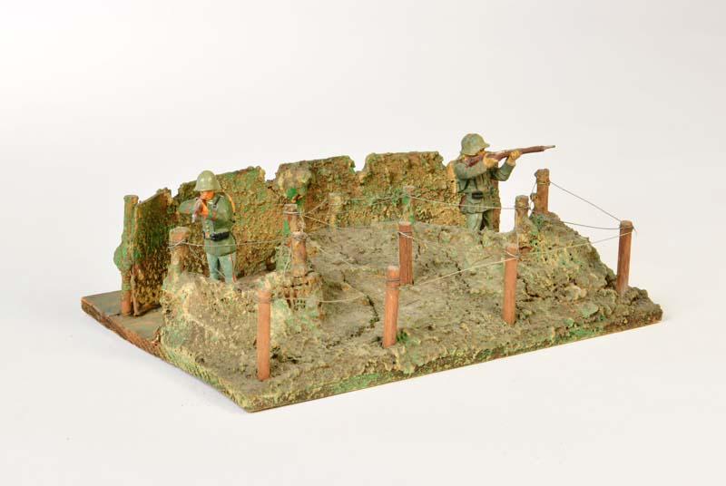 Elastolin, Stellung mit 2 Soldaten (1 of 1)