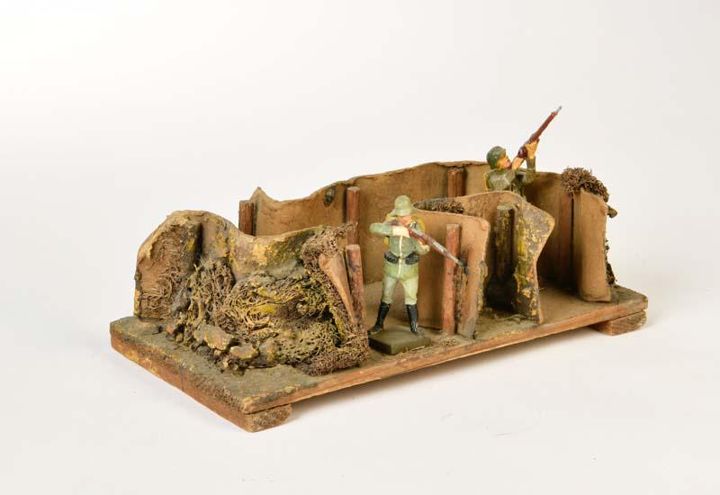 Elastolin, Stellung mit 2 Soldaten (1 of 1)