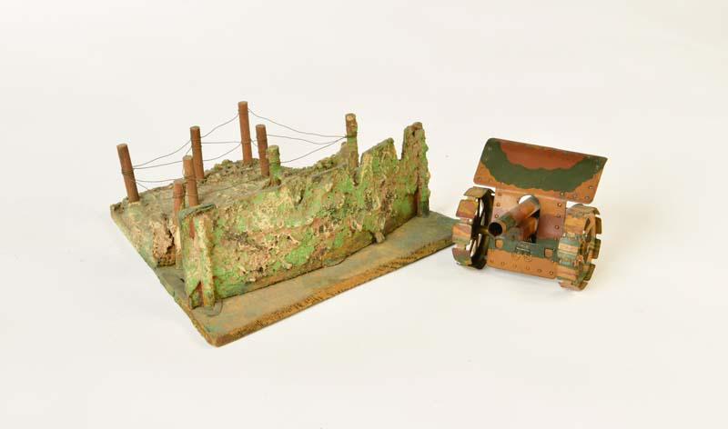 Stellung + Maerklin Geschuetz: Trench + Maerklin gun, Germany pw, C 1-